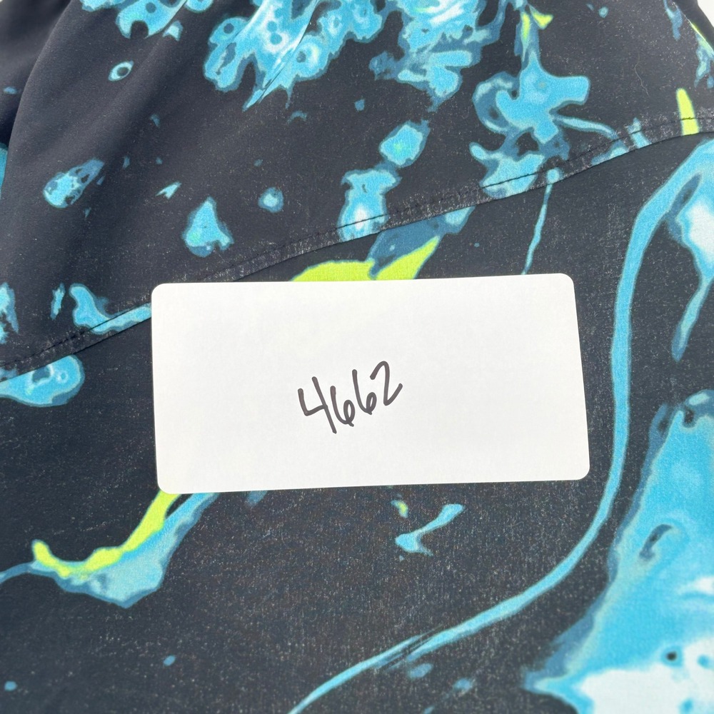 Under Armour Mens Loose Fit‎ Athletic Shorts Black Blue Marble Print Medium 7in - Picture 9 of 9